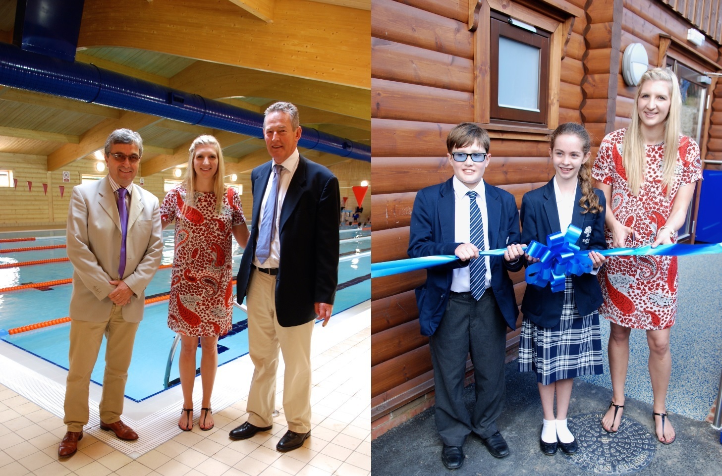 New swimming pool at Kent boarding school opened by an Olympian