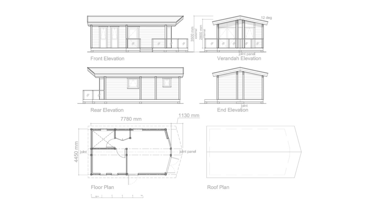 Bergen Floor Plan and Elevations