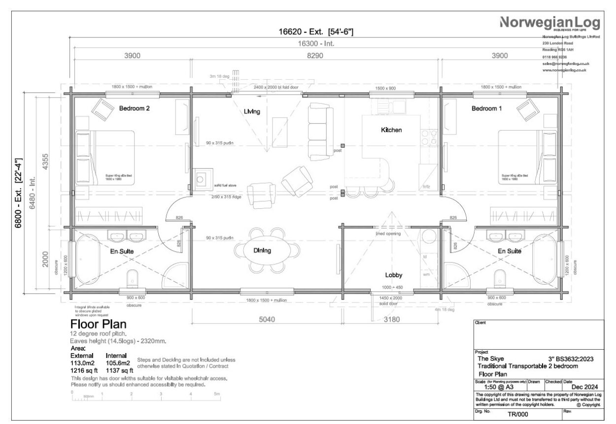 Skye Floorplan with Dimensions