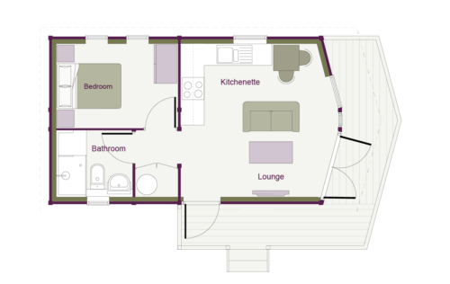 Bergen 1 Bedroom Granny Annex Package