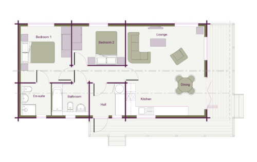Malvern 2 Bedroom Granny Annex Package