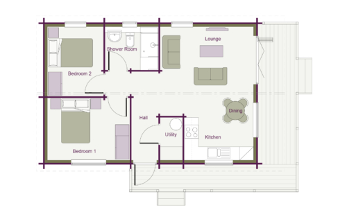 Sherwood 2 Bedroom Granny Annex Package