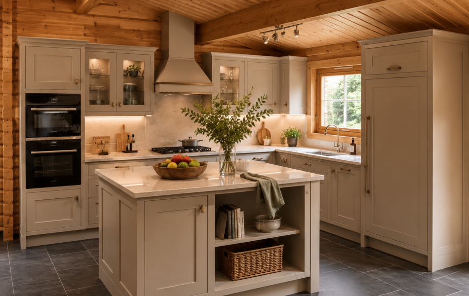 Warm rustic modern kitchen design