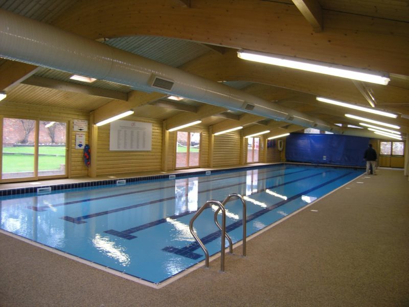 School Swimming Pool Buildings Norwegian Log