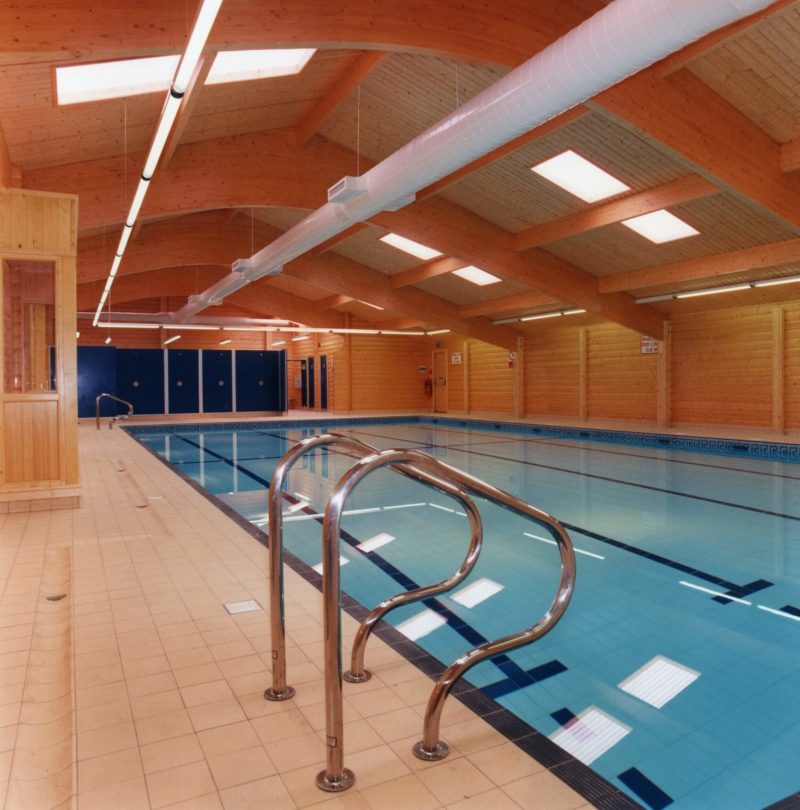 School Swimming Pool Buildings Norwegian Log
