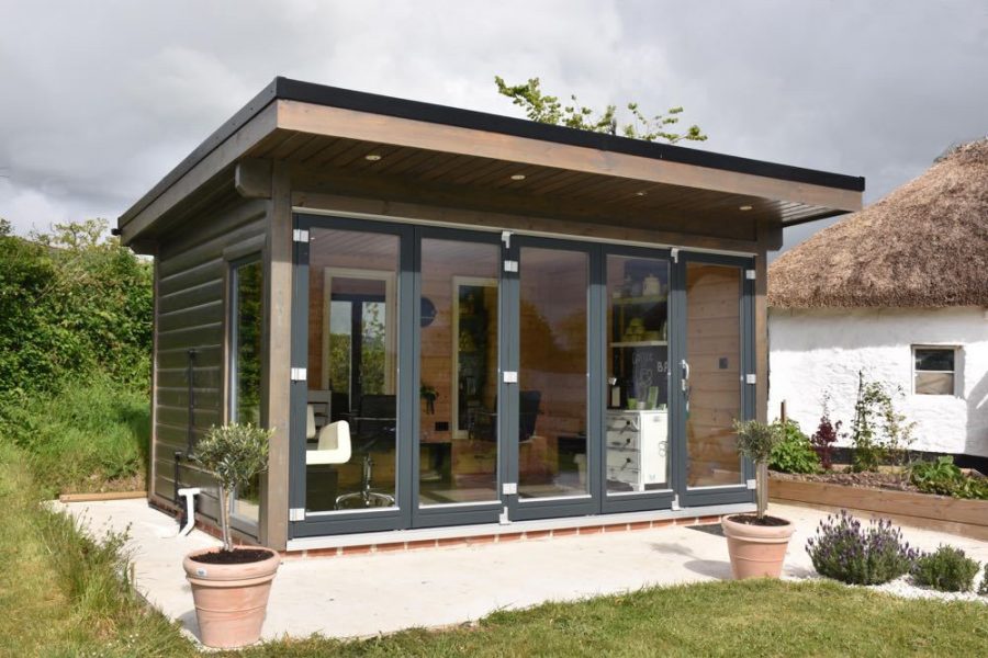 Contemporary Garden Office | Hair Salon | Norwegian Log Contemporary Garden Office | Hair Salon | Norwegian Log